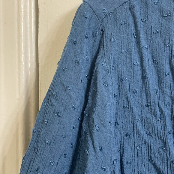 Loft Blue Blouse Medium - Picture 6 of 10